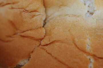 Close up texture of bread