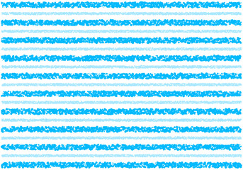 手描きのクレヨン素材　背景　横ボーダー