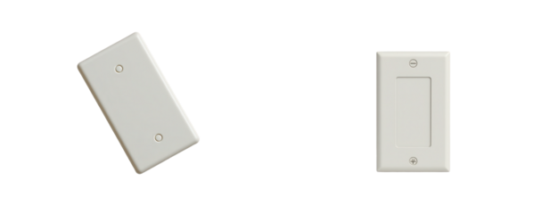 White Electrical Switch Plates for Residential and Commercial Use