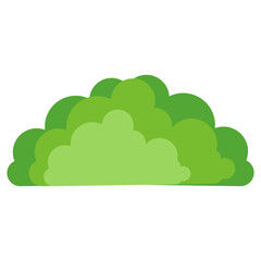 cartoon bush vector illustration