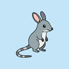 Cute Bilby - Endemic Wildlife of Australia | Flat Vector Illustration