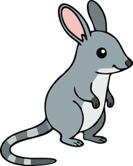 Cute Bilby - Endemic Wildlife of Australia | Flat Vector Illustration