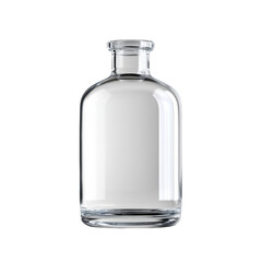 Transparent Glass Bottle with Clean Surface and No Label for Versatile Use in Various Craft Projects and Branding