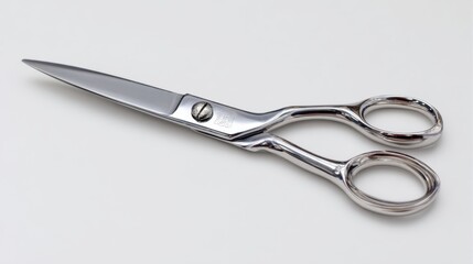 Obraz premium a pair of silver scissors resting on a surface