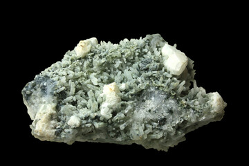 Needle Quartz and Calcite Crystals from the Rhodope Mountains, Bulgaria

