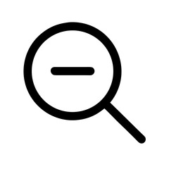 Vector art of zoom out