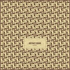 abstract square pattern with monochrome brown style