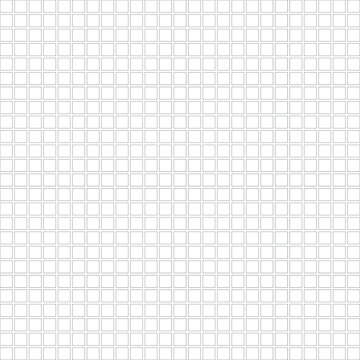 Minimalist clean 25x25 (625 box) grid line pattern with gutter on a transparent background