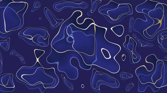 Modern japanese kintsugi flow abstract loop animation
