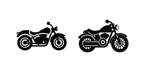 Obraz premium motorcycle silhouette vector illustration