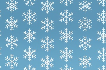 Seamless icy blue snowflake pattern subtle gradients clean winter background for design