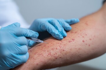 Skin prick test for potential allergens
