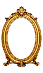 アンティーク調の縦型ゴールドフォトフレーム