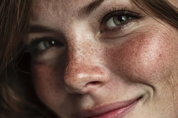 Fototapeta premium Studio portrait of a smiling adult woman