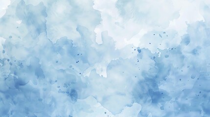 Obraz premium Blue Watercolor Wash Background. Abstract Hand Painted Texture for Soft Backdrop, Wedding Invitation, Branding, and Artistic Design Projects.
