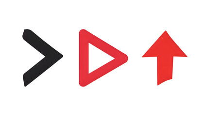 set illustration arrow direction