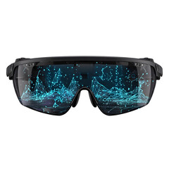 Augmented reality smart glasses with digital data overlay