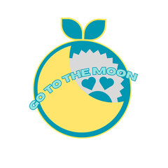 Obraz premium Sweet go to the moon 