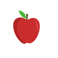 red apple vector illustration