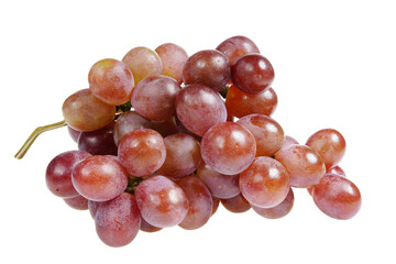 Grapes are very fresh on a white background.