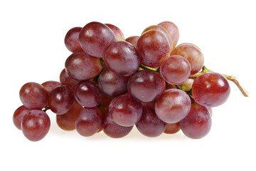 Grapes are very fresh on a white background.