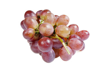 Grapes are very fresh on a white background.