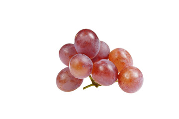 Grapes are very fresh on a white background.