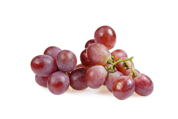 Grapes are very fresh on a white background.