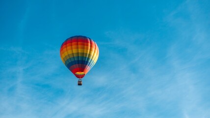 Naklejka premium Hot air balloon in the sky. hot air balloon in flight
