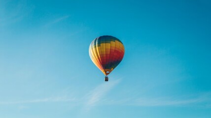 Obraz premium Hot air balloon in the sky. hot air balloon in flight