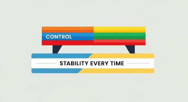 Geometric Abstract Design Showing Control and Stability