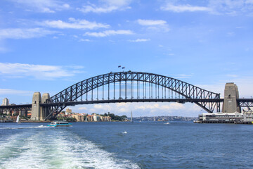 Naklejka premium Scenic View of the Iconic Sydney Harbour Bridge, Australia
