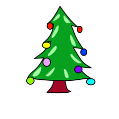 Happy Celebration Tree with Bright Colors