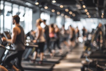 individuals exercising in contemporary fitness center