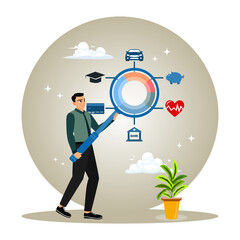 Entrepreneurs plan income for needs, education, health, investment, and paying off debts.