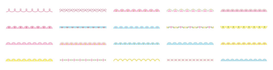 Set of Lace Border Frame