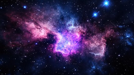 Naklejka premium Nebula in deep space