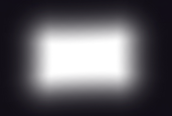 Black vignette transparent gradient overlay with focus shape in the center
