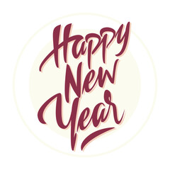 Happy New year calligraphy