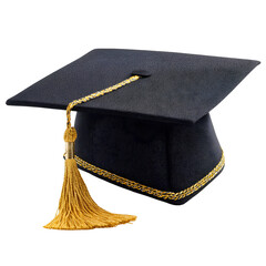 Graduation cap isolated academic achievement celebration symbol