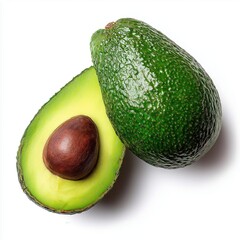 Ripe Avocado Halved