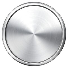 Shiny metallic circular plate