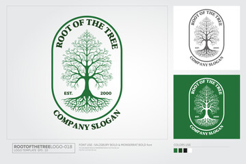 Root Of The Tree Vector Logo Design. Professional Logo Design Template. An Excellent Logo Template for your Company. The Logo can be used with many kind of Business. 