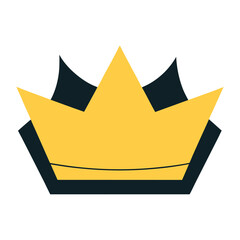 Vector art of golden crown