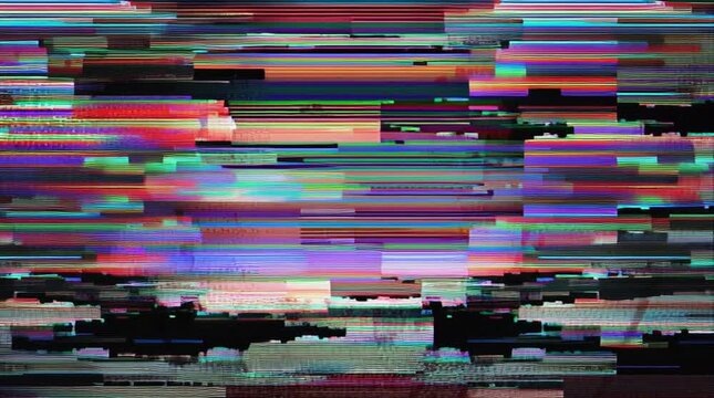 uniq design abstract digital pixel noise glitch error video damage