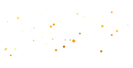 gold glitter round particles confetti. Luxury sparkling glitter dust falling isolated on transparent background. Falling magic glitter confetti, golden dust. Modern Design elements or decoration, PNG