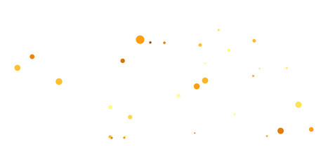 gold glitter round particles confetti. Luxury sparkling glitter dust falling isolated on transparent background. Falling magic glitter confetti, golden dust. Modern Design elements or decoration, PNG