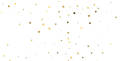 gold stars confetti, Falling magic glitter confetti, golden dust. Modern Design elements or...