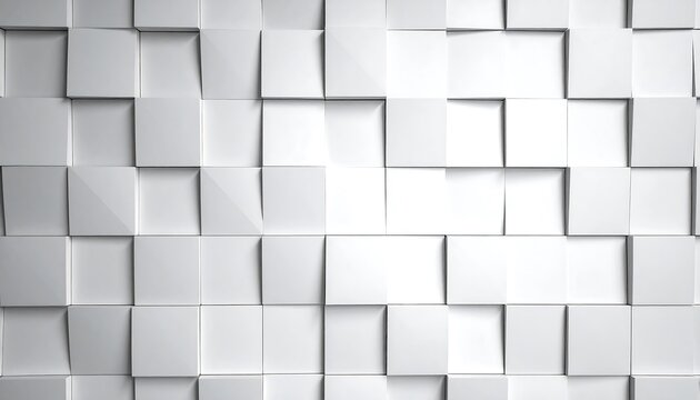 Abstract white square pattern - Powered by Adobe