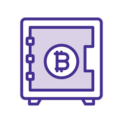 Safe Currency duotone line icon , vector, pixel perfect, illustrator file 
